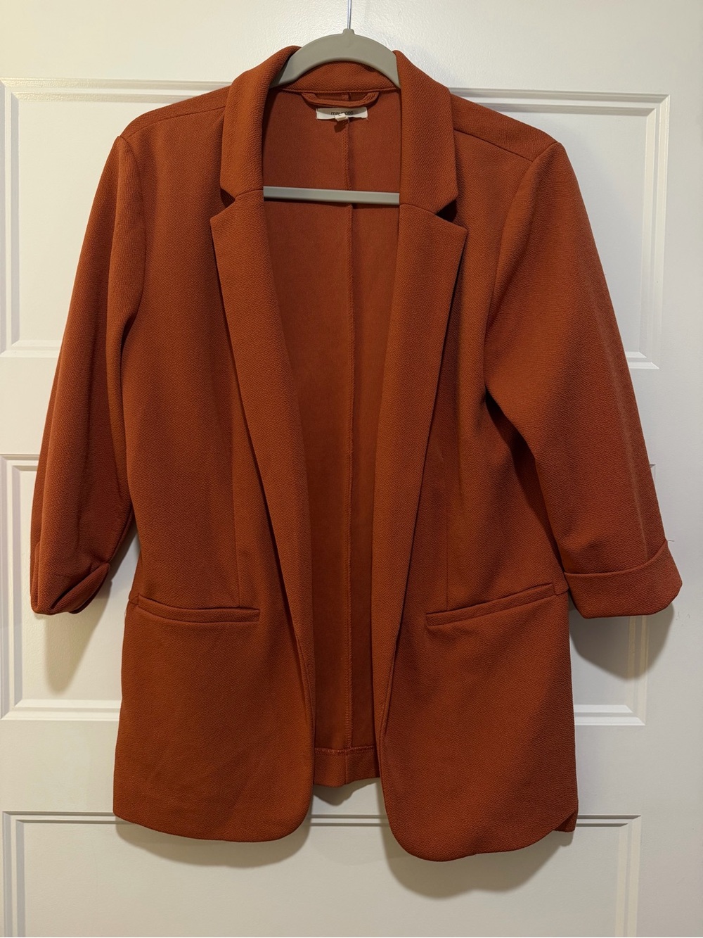 Maurices Rust Open-Front Blazer Jacket